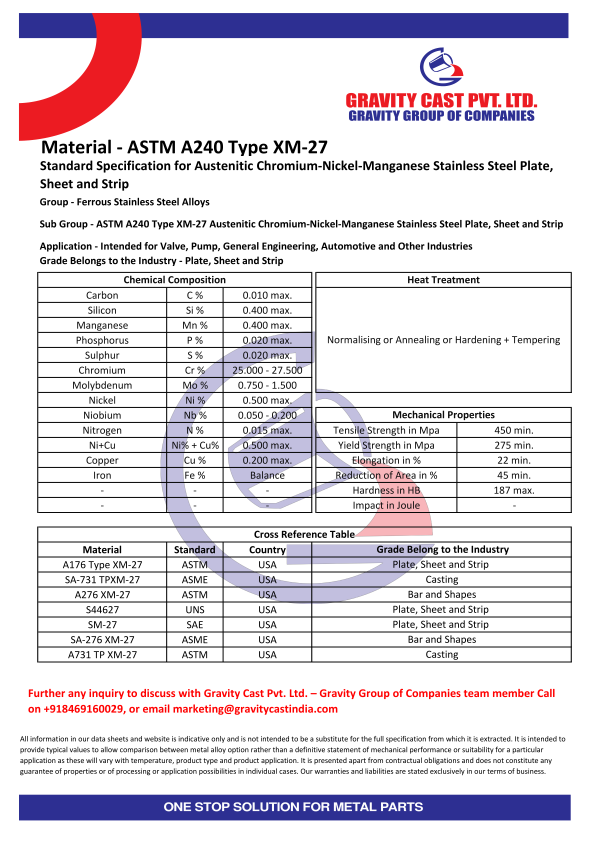 ASTM A240 Type XM-27.pdf